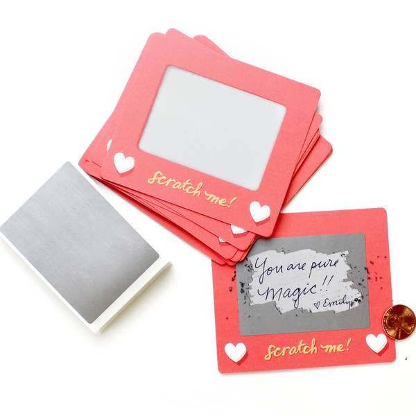 Scratch-a-Sketch Lunchbox Notes