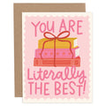 Literally The Best Books Love + Friendship Greeting Card