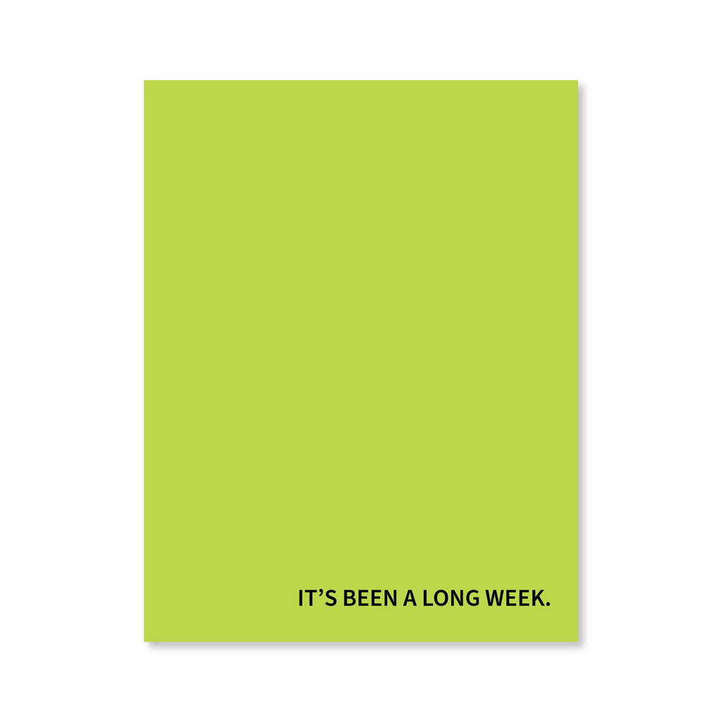 Long Week Notepad | Assorted Colors | Public School Paper Co.