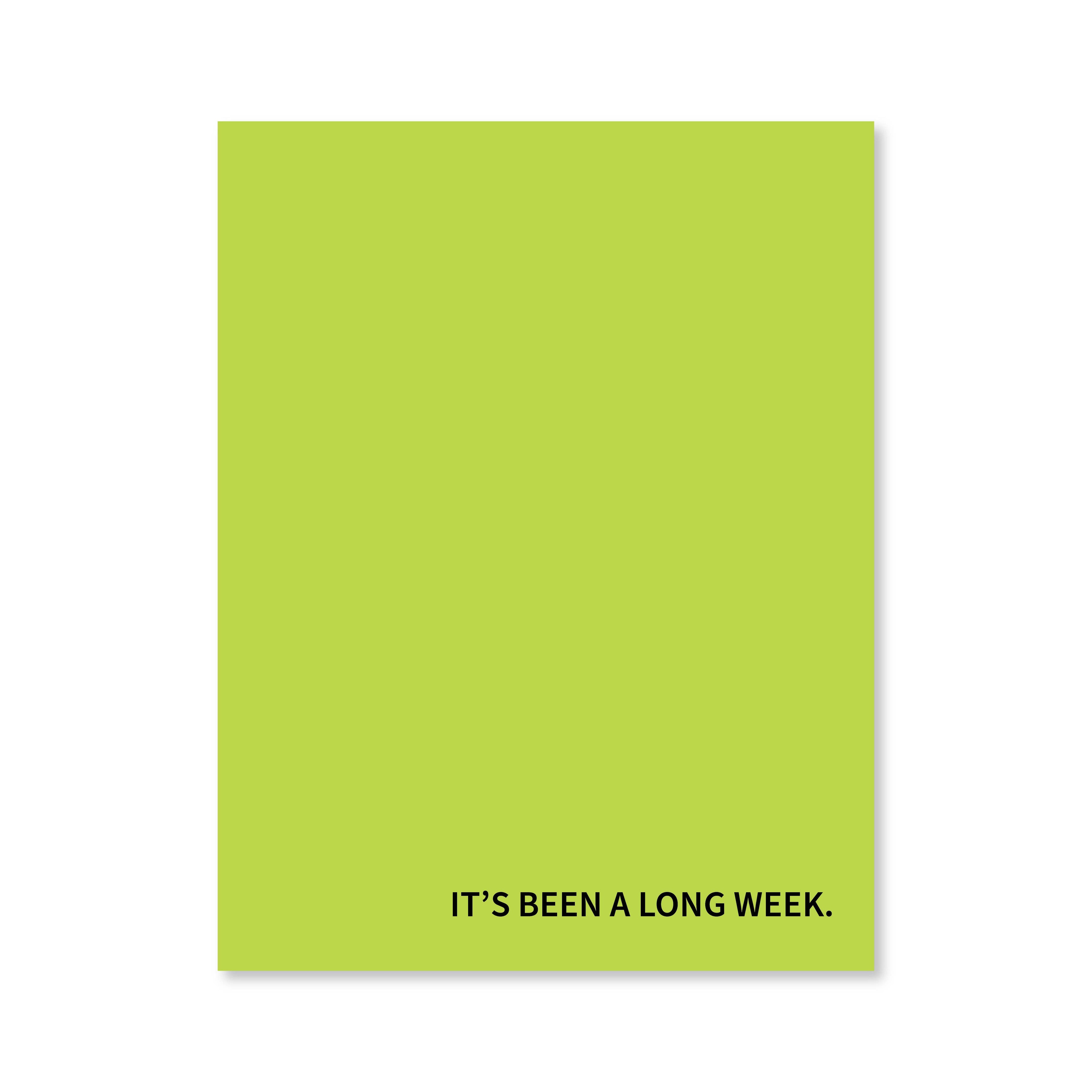 Long Week Notepad | Assorted Colors | Public School Paper Co.