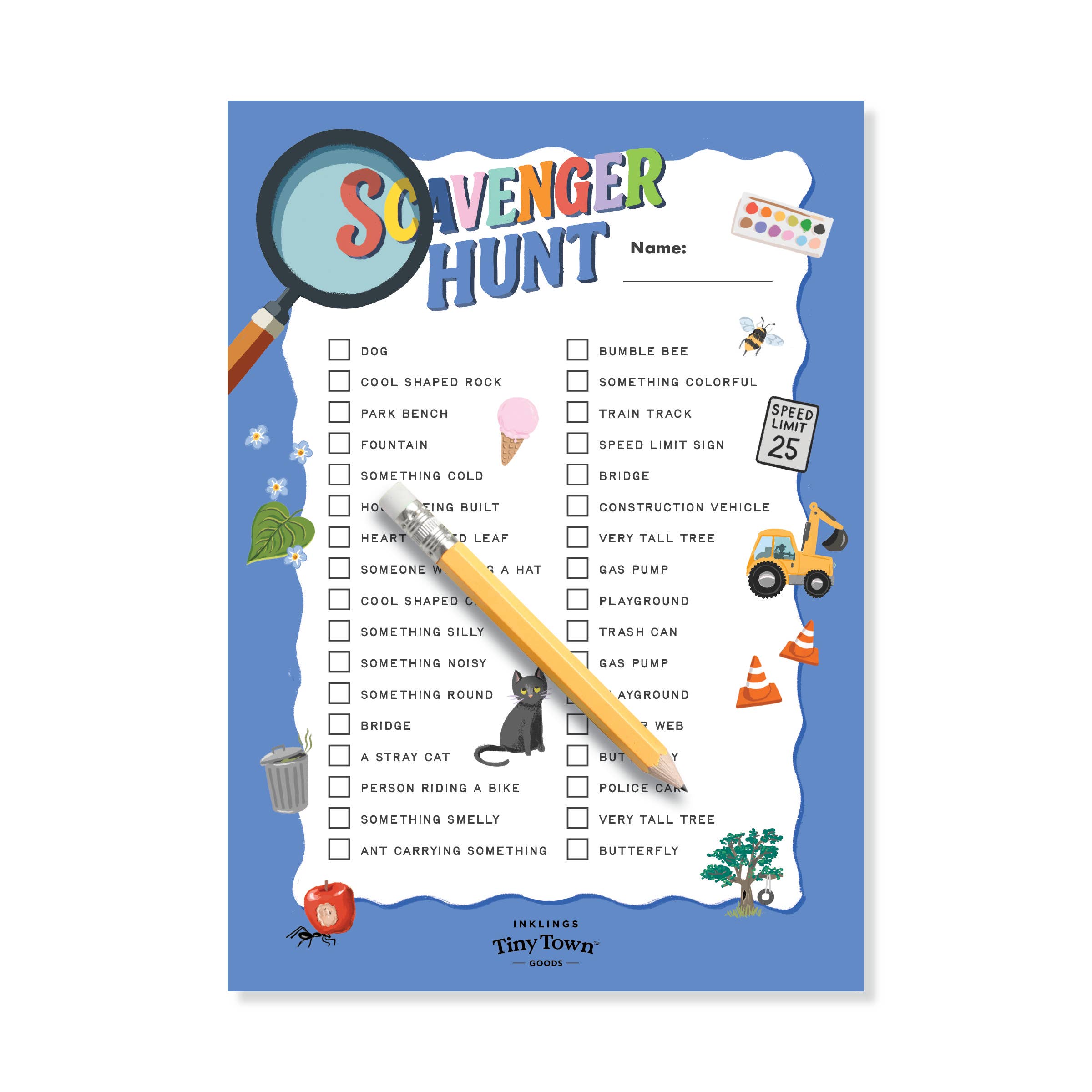 Tiny Town™ Scavenger Hunt Play Notepad