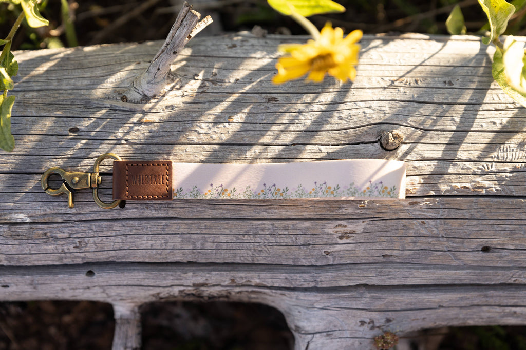 Flower Field Wristlet Keychain