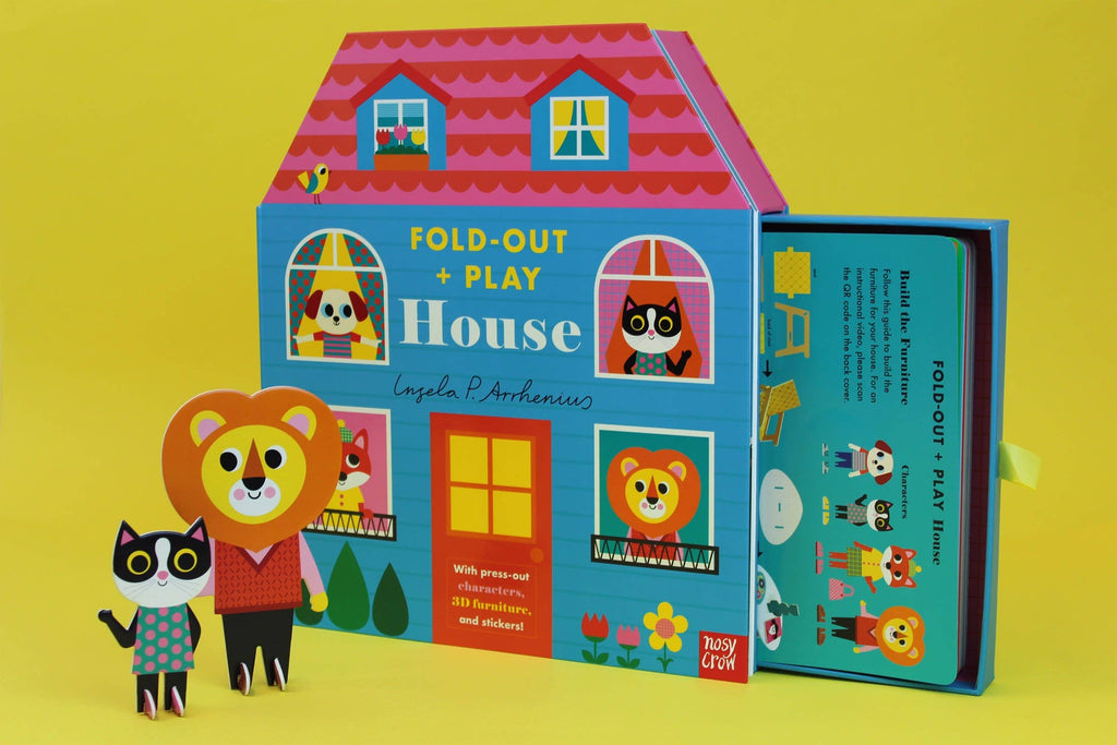 Fold-Out + Play: House, 3D Playhouse Board Book
