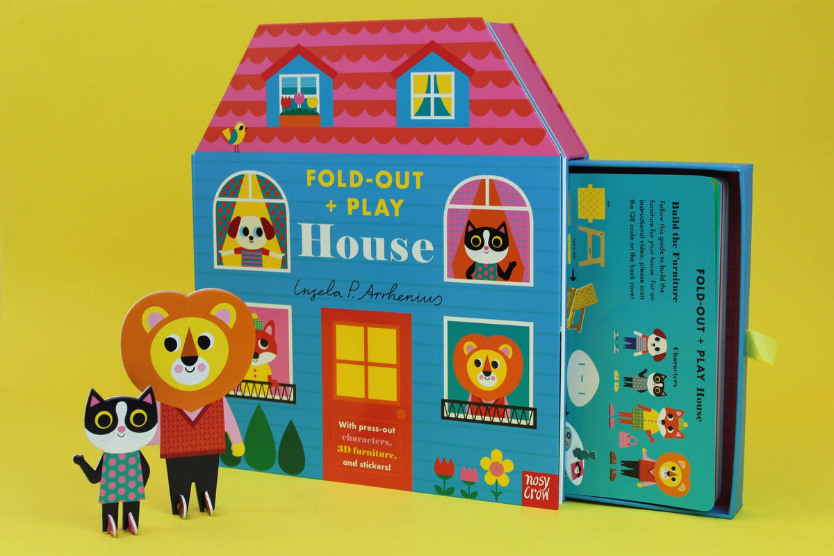 Fold-Out + Play: House, 3D Playhouse Board Book