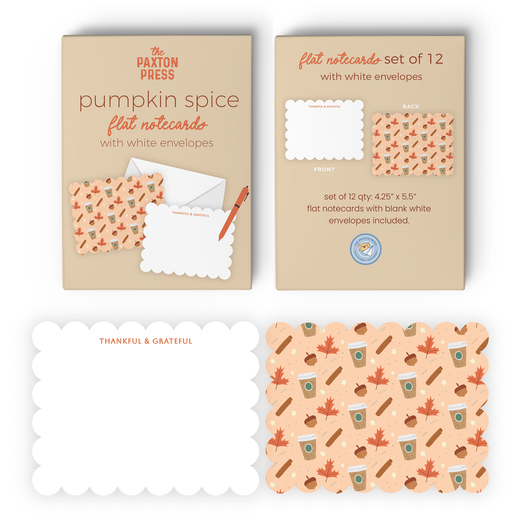Thankful & Grateful Notecard Set | The Paxton Press