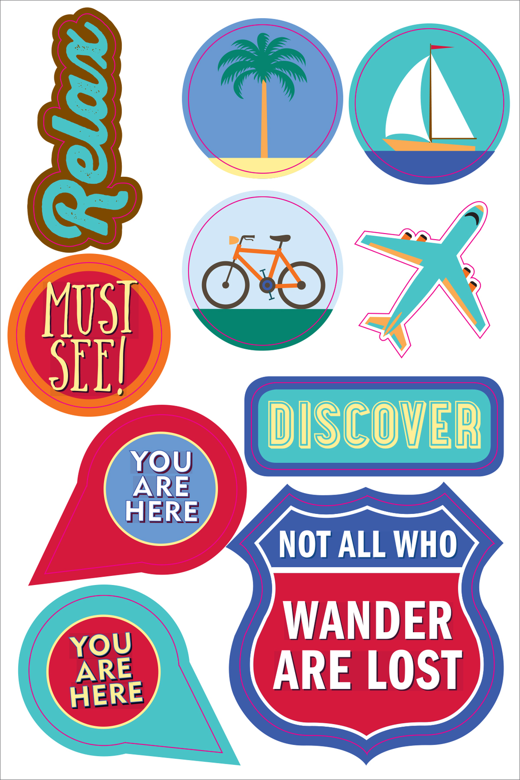 Essentials Travel Planner Stickers by Peter Pauper Press