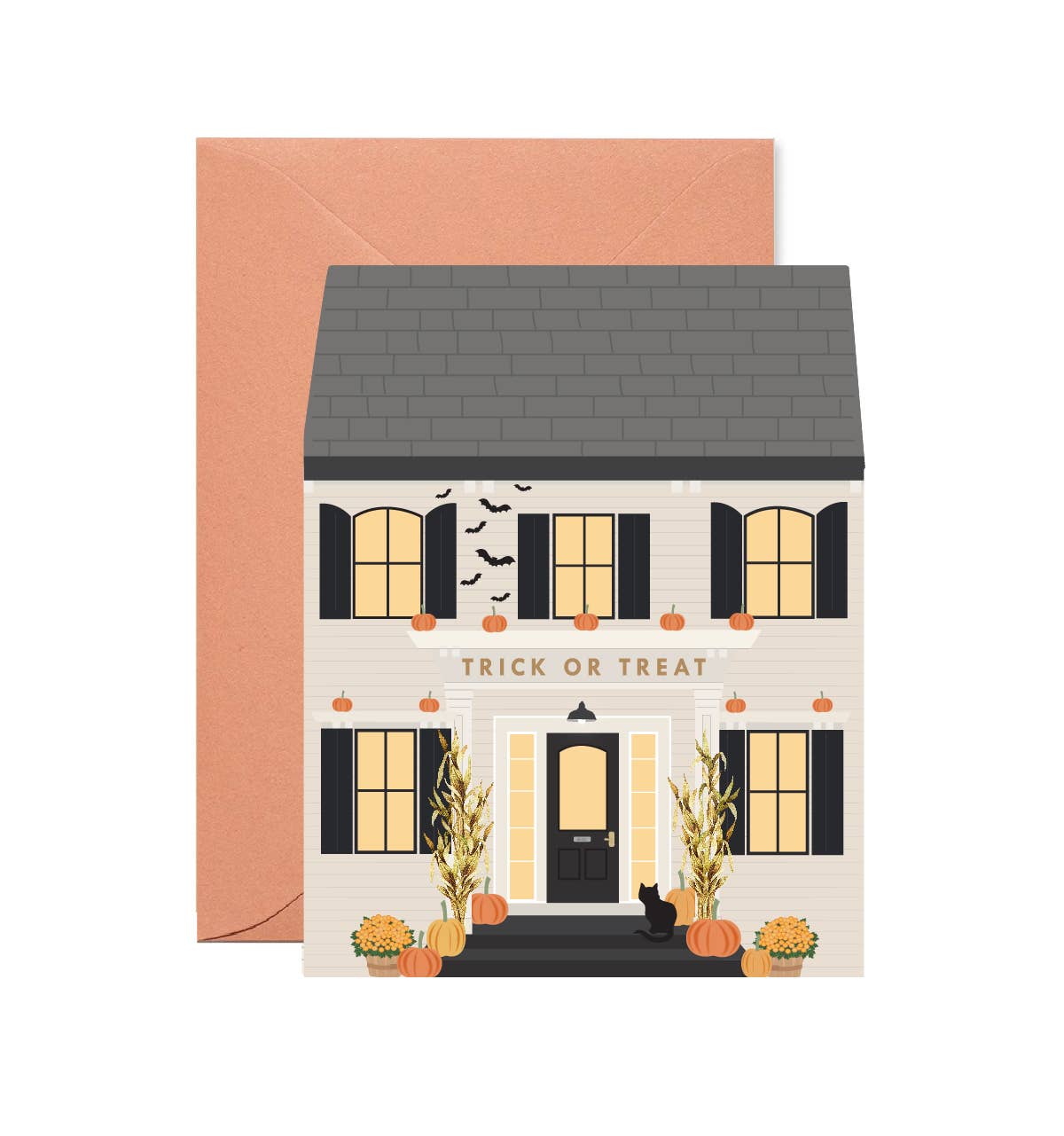 Halloween House Die-Cut Card | Ginger P. Designs