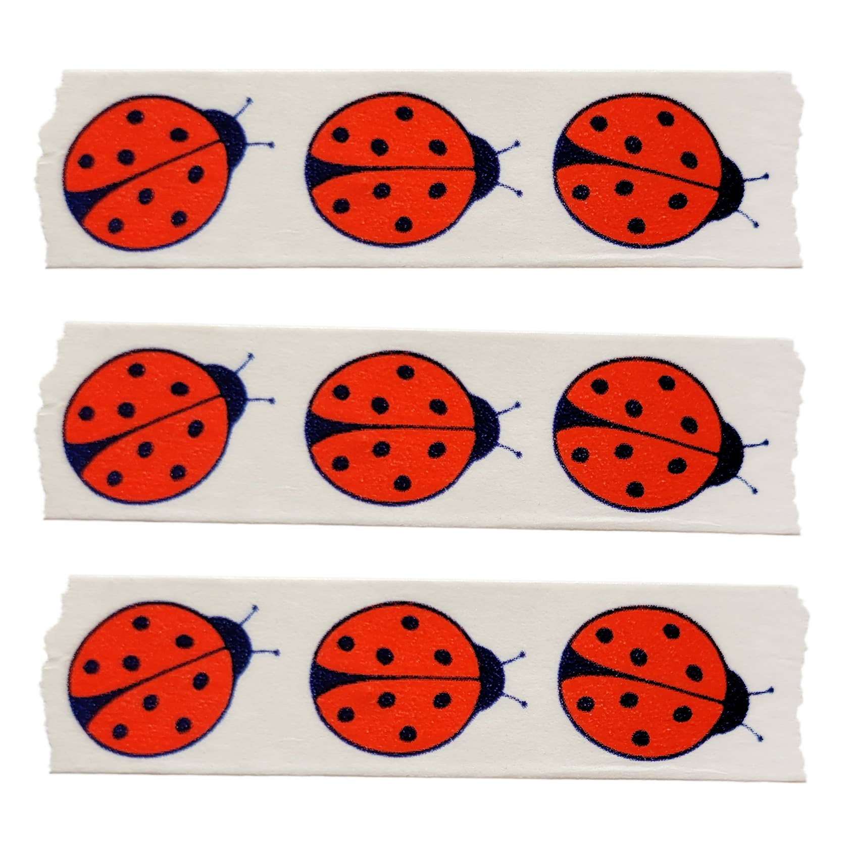 Ladybug Washi Tape – Red & Navy