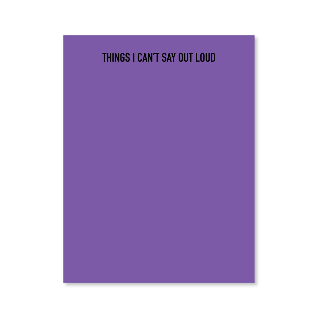 Out Loud Notepad | Assorted Colors | Public School Paper Co.