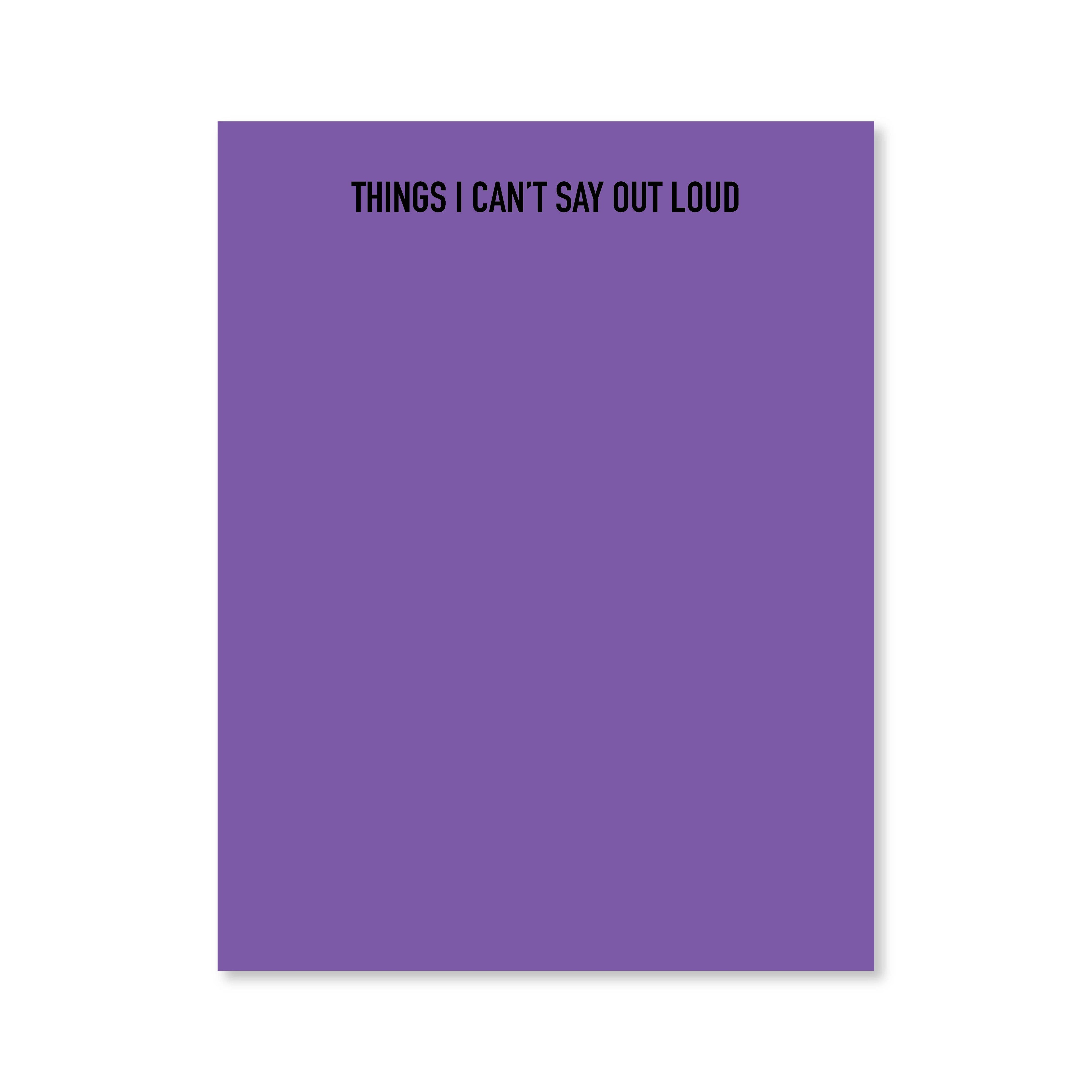 Out Loud Notepad | Assorted Colors | Public School Paper Co.