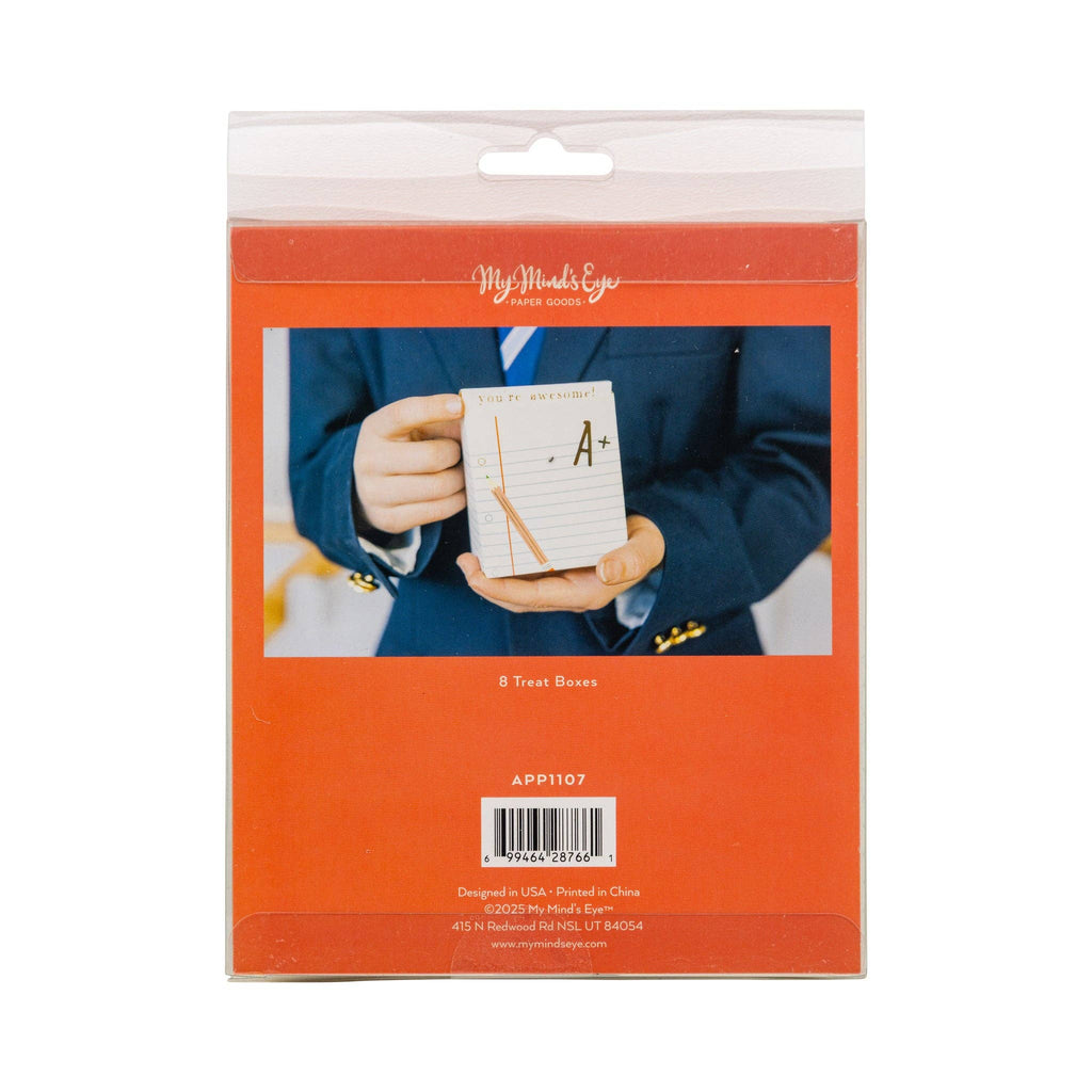 APP1107 - Ruled Paper Treat Box - 8 ct