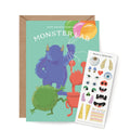 Monster Lab Sticker Scene Greeting Card