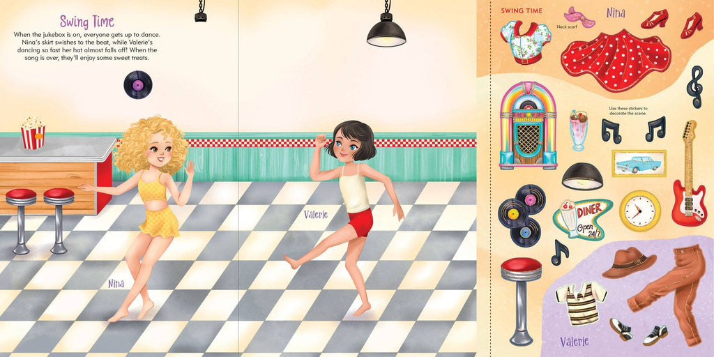 Dancers Sticker Doll Dress-Up Book | Peter Pauper Press