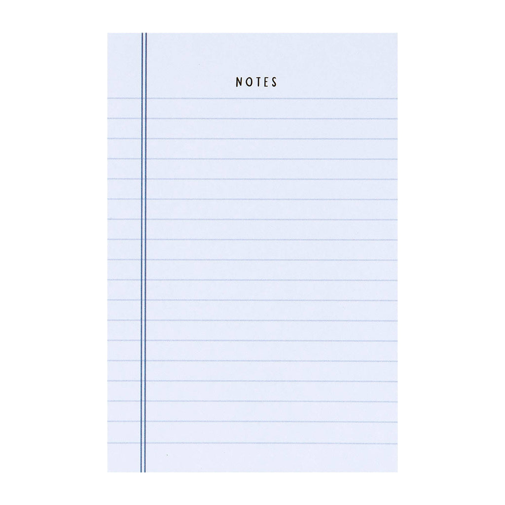 Blue Notes 4x6 Notepad