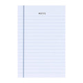 Blue Notes 4x6 Notepad