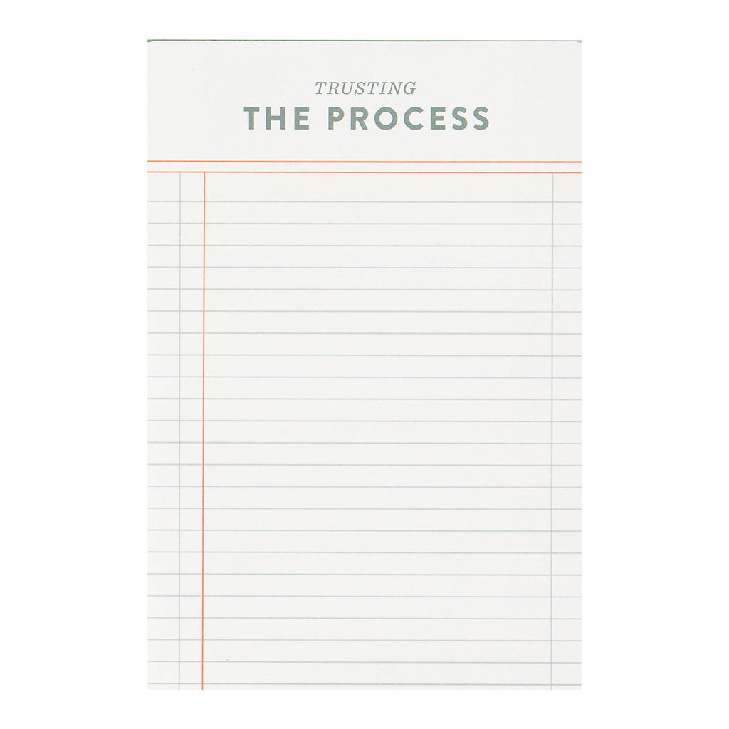Trusting the Process Notepad