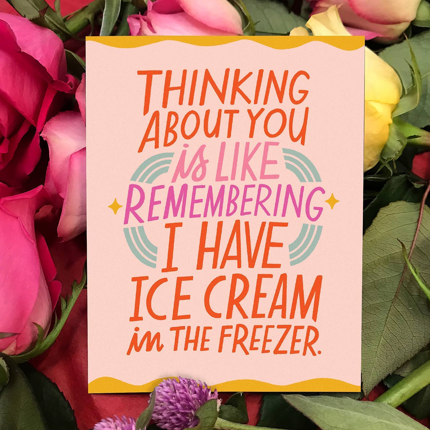 Ice Cream Freezer Love Card | Funny Greeting Card