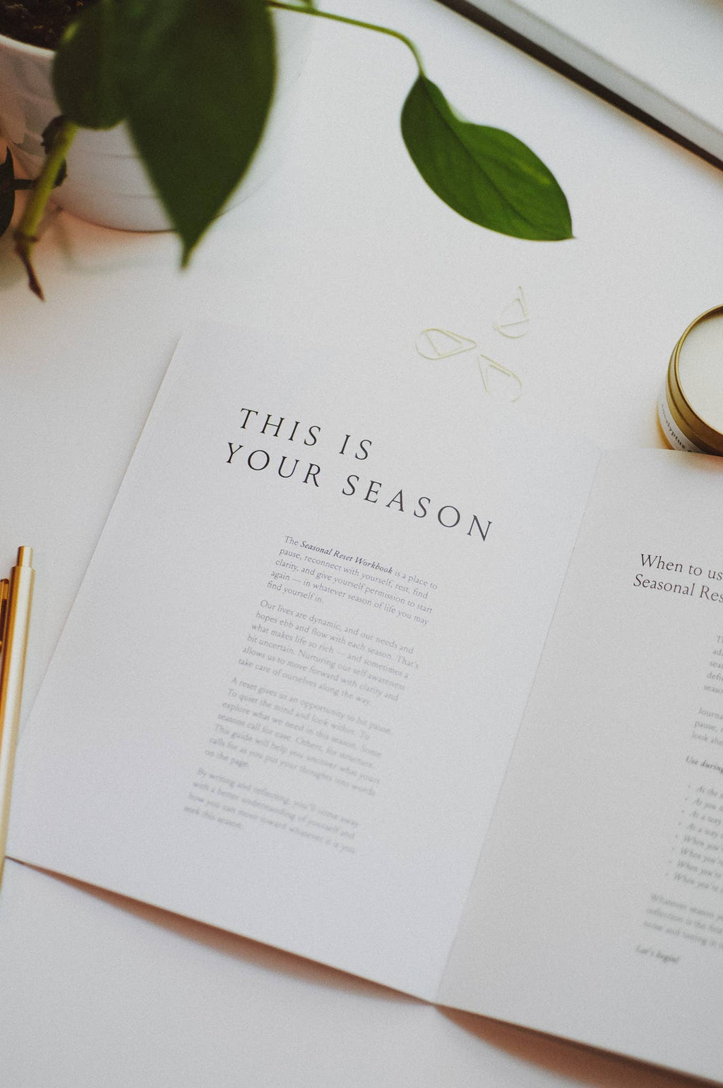 Seasonal Reset Workbook - Guided Reflection Journal, 30 Pages