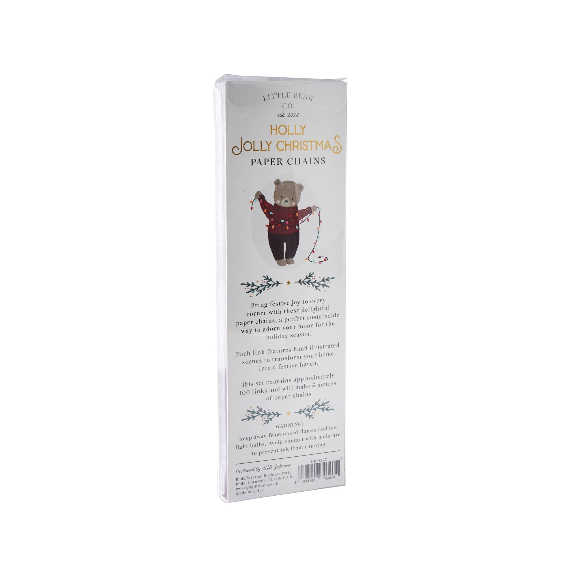 Little Bear Co. 'Holly Jolly...' Paper Chains