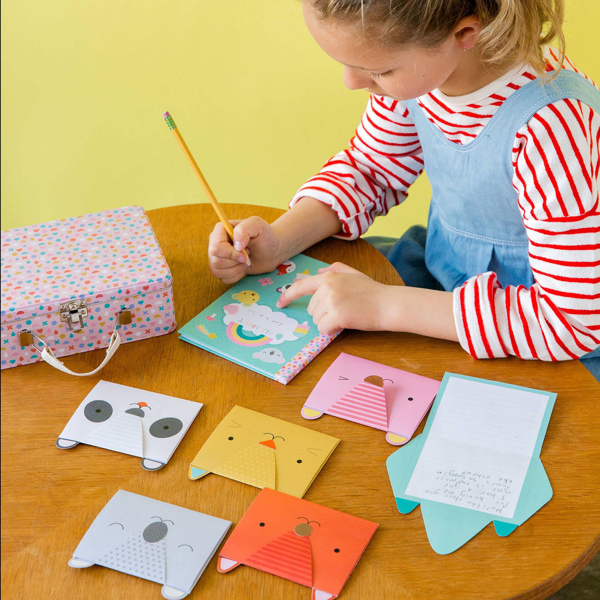 Animal Pals Stationery Set - Kids Notecards & Journal Kit, Ages 6+