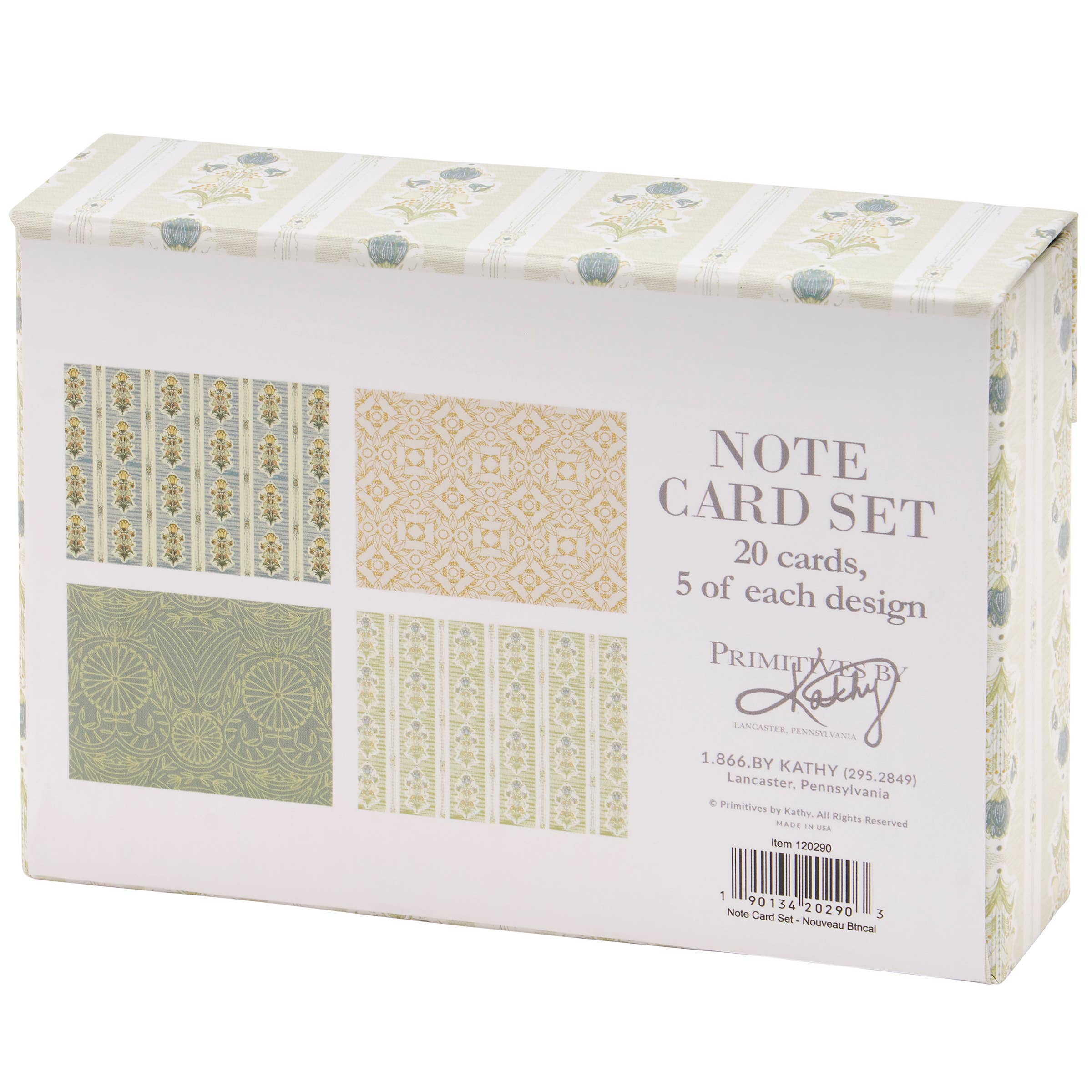 Nouveau Botanical Note Card Set
