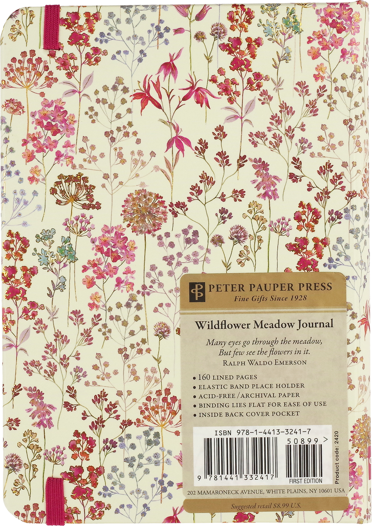 Wildflower Meadow Journal: Small Hardcover Journal with 160 Lined Pages