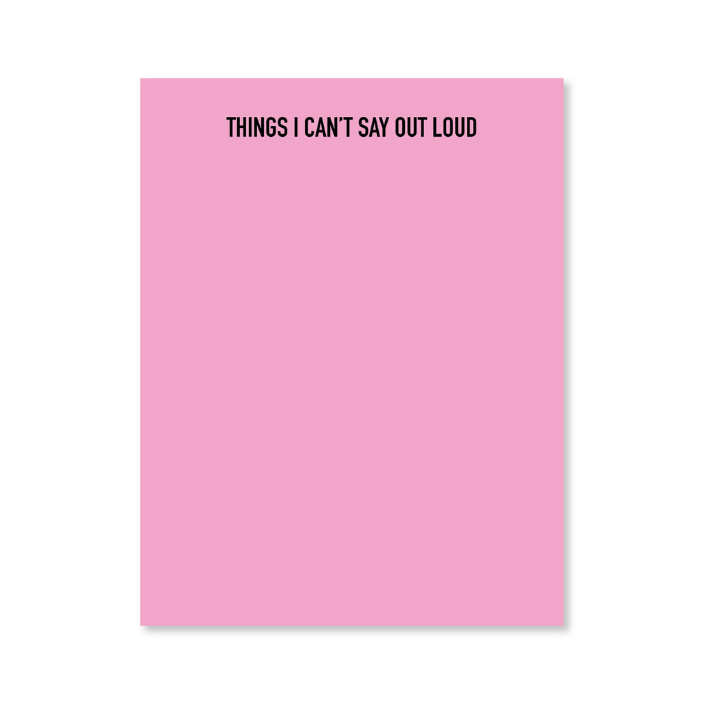 Out Loud Notepad | Assorted Colors | Public School Paper Co.
