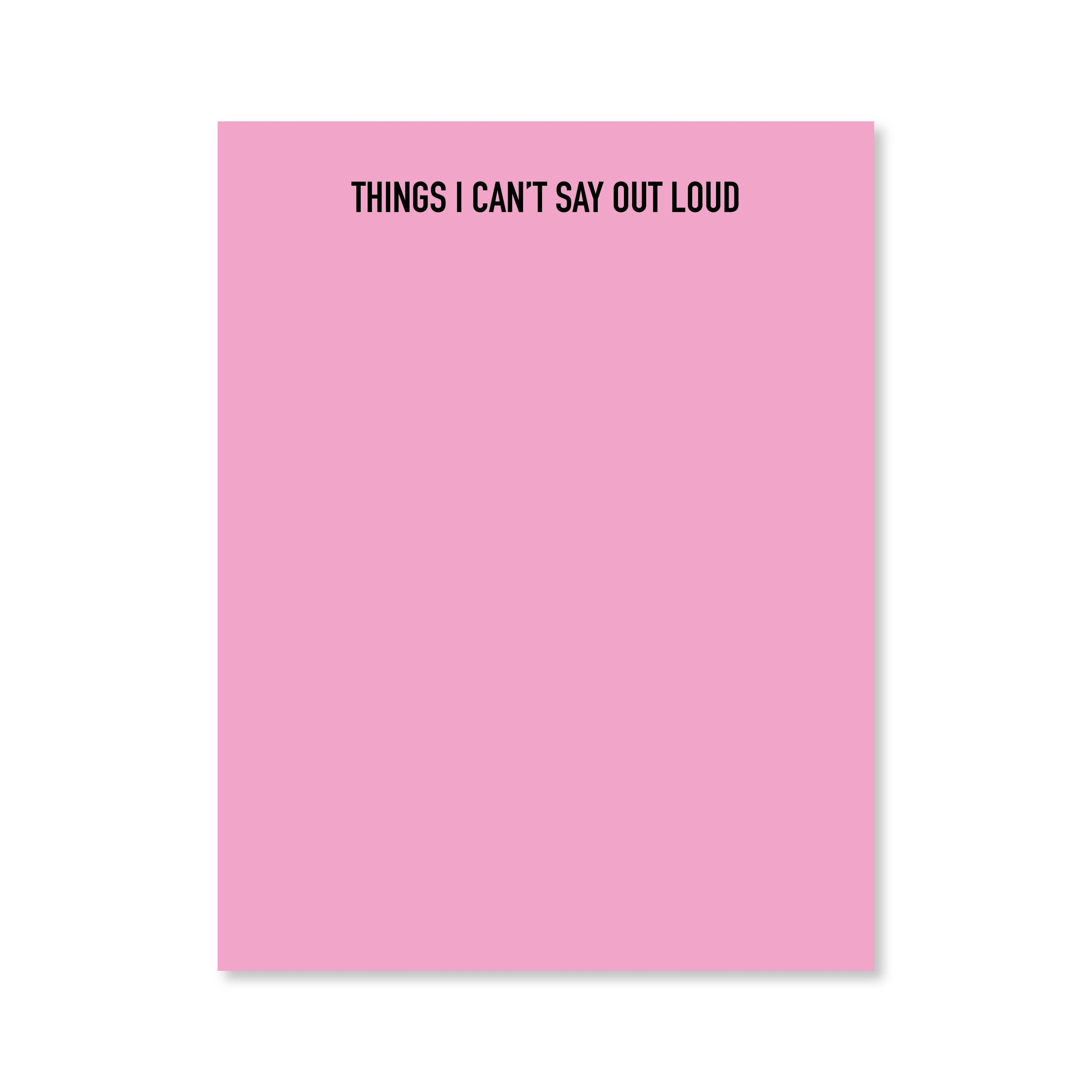 Out Loud Notepad | Assorted Colors | Public School Paper Co.