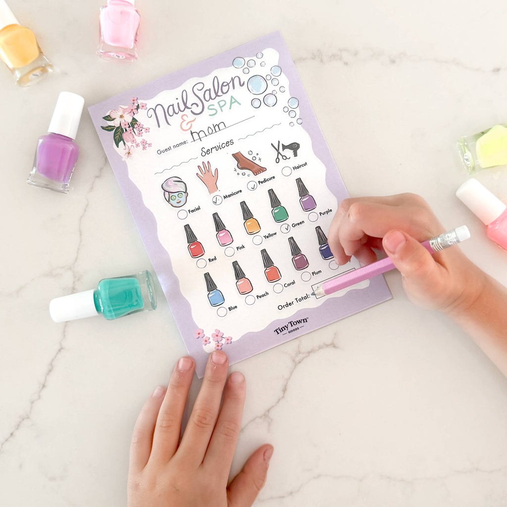 Tiny Town™ Nail Salon & Spa Play Notepad