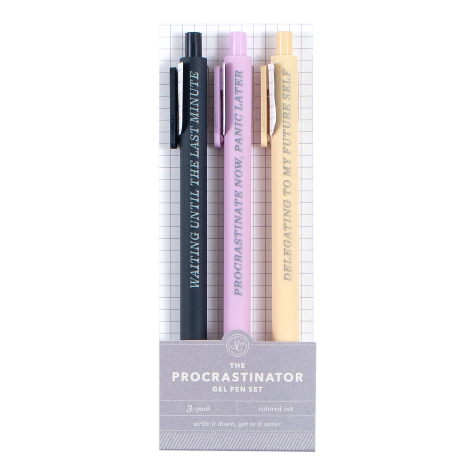The Procrastinator Pen Set | Studio Calico