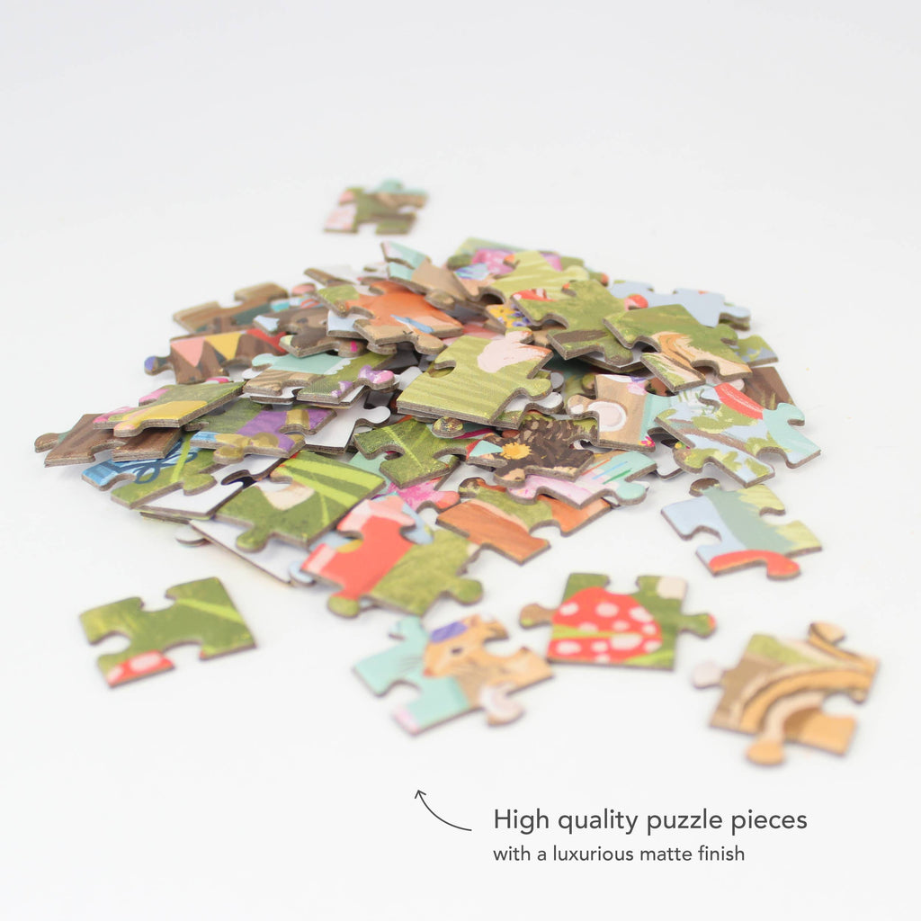 Woodland Party Puzzle Greeting Card