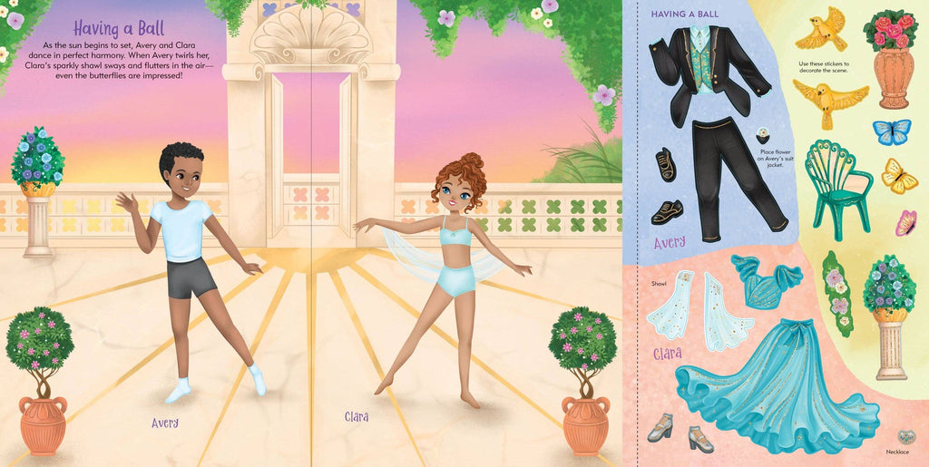 Dancers Sticker Doll Dress-Up Book | Peter Pauper Press
