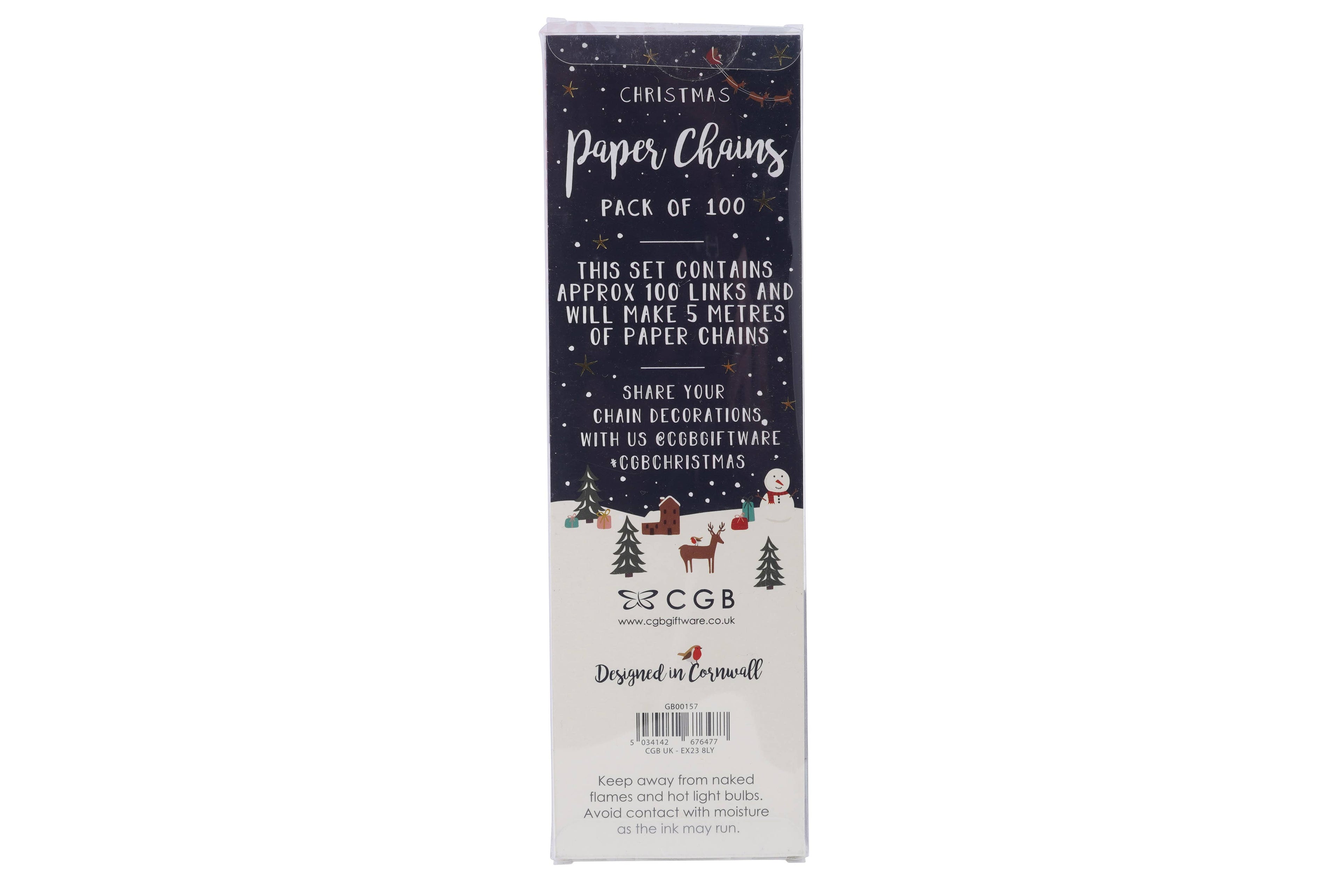 Pack of 100 Christmas Paper Chains