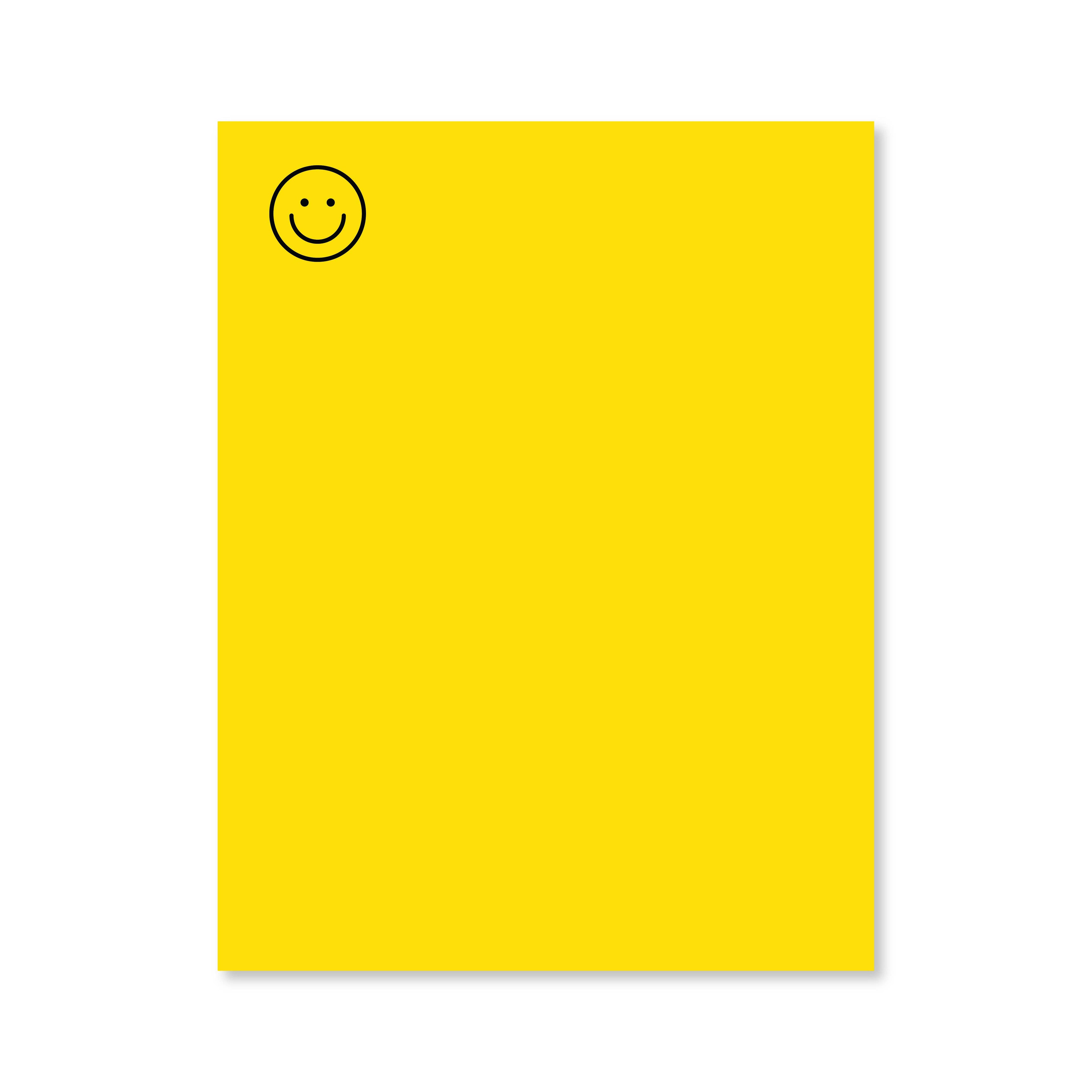 Smiley Notepad | Yellow | Public School Paper Co.