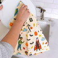 Trick-Or-Treaters Halloween Kitchen Towel