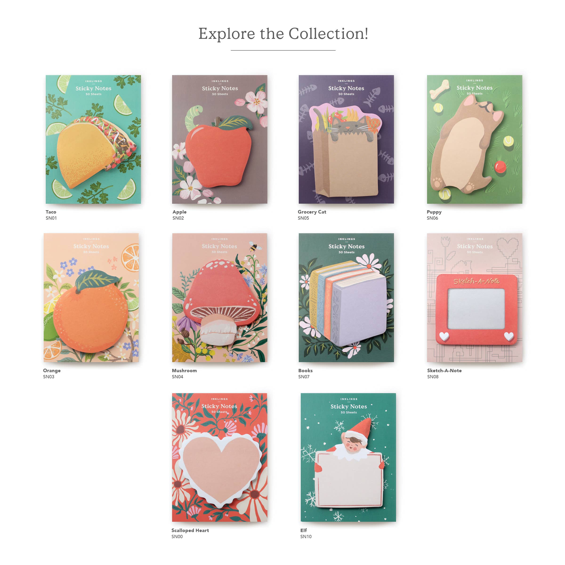 Scalloped Heart Sticky Notes