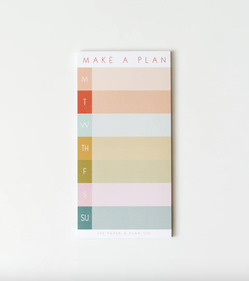 Make A Plan Notepad