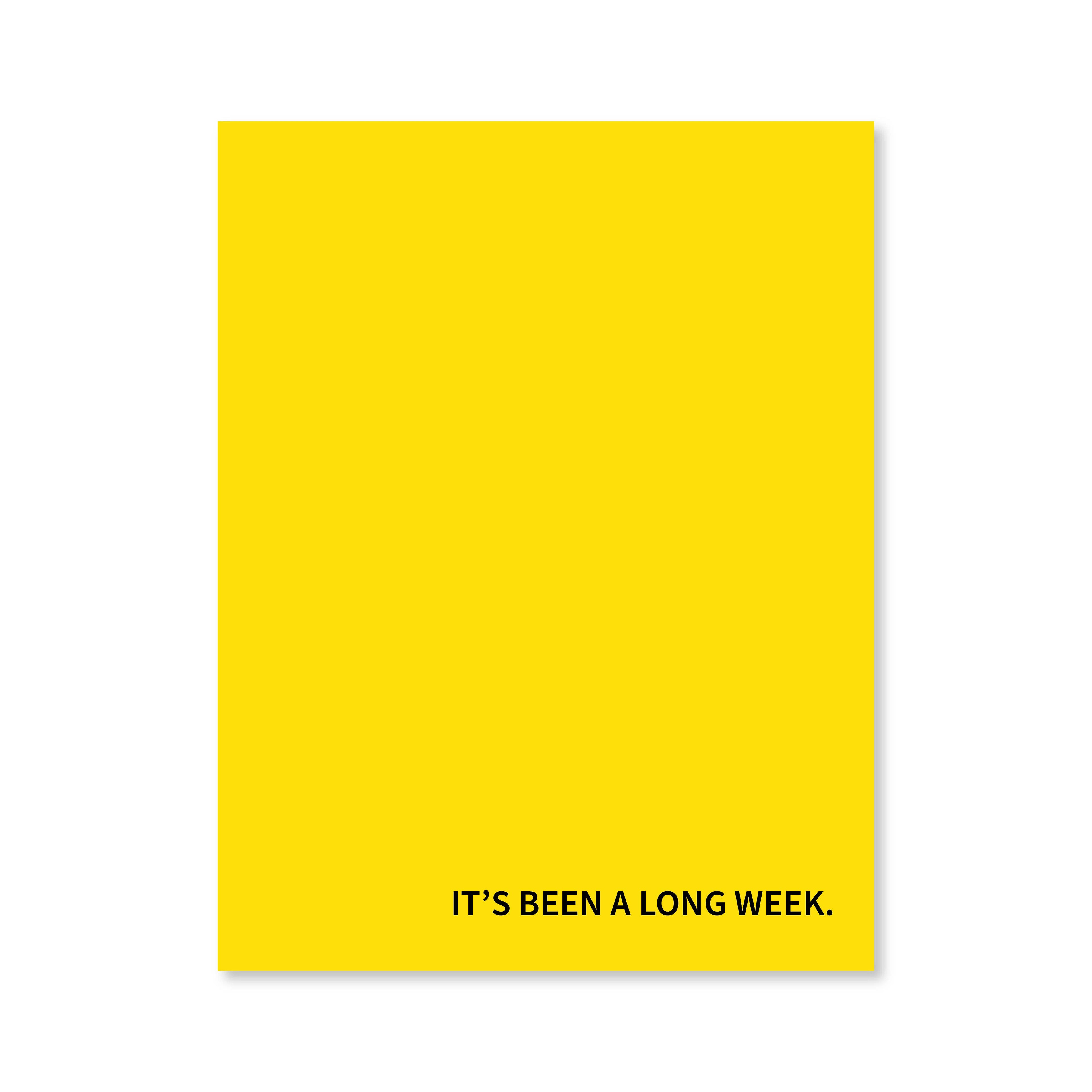 Long Week Notepad | Assorted Colors | Public School Paper Co.