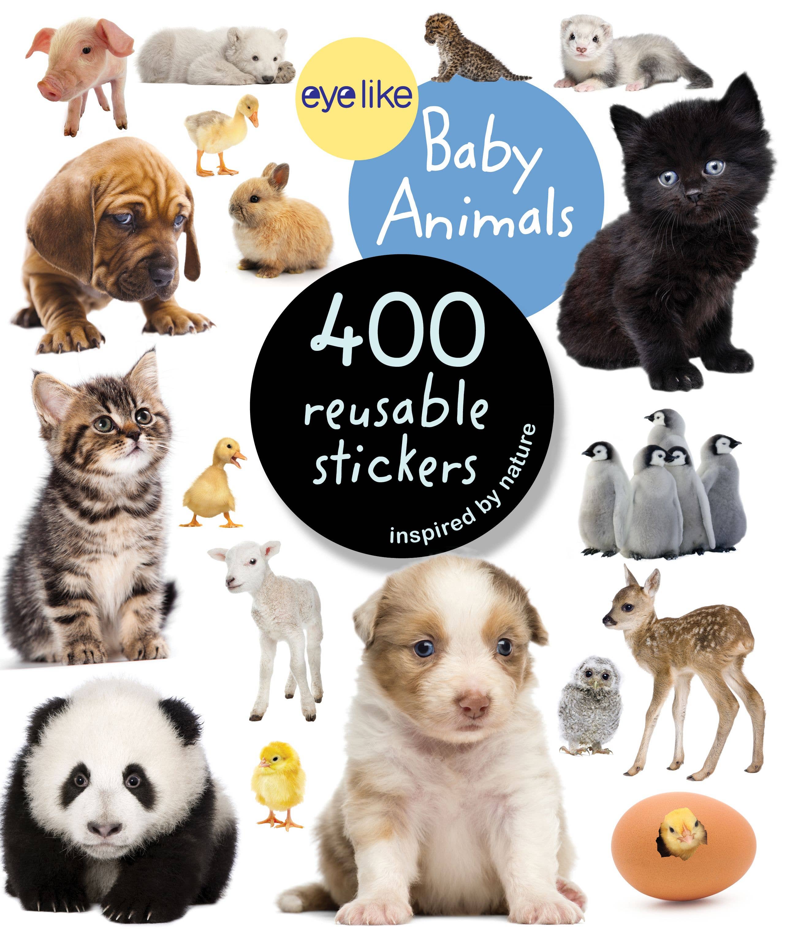 Eyelike Stickers: Baby Animals | 400+ Reusable Cute Baby Animal Stickers