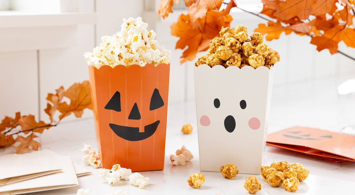 Pumpkin & Ghost Halloween Treat Boxes, 12-Pack