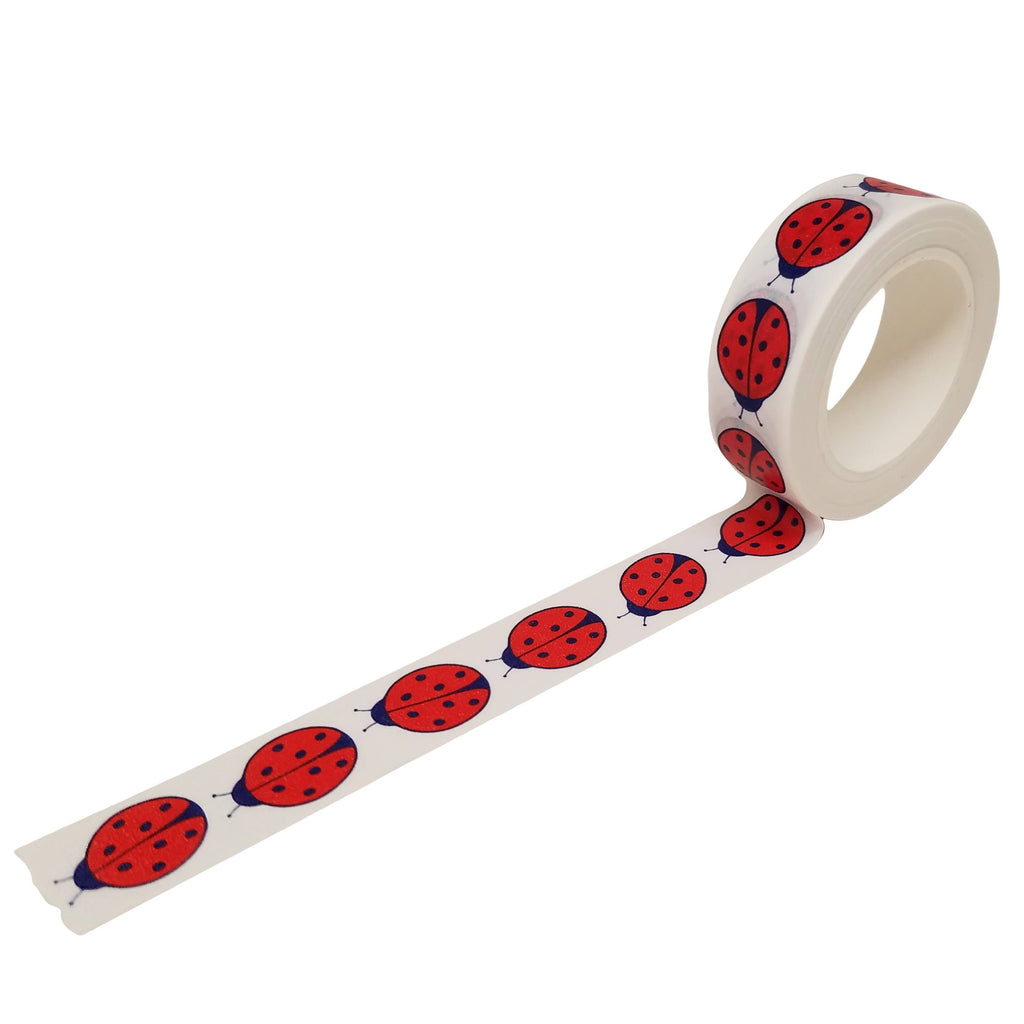 Ladybug Washi Tape – Red & Navy