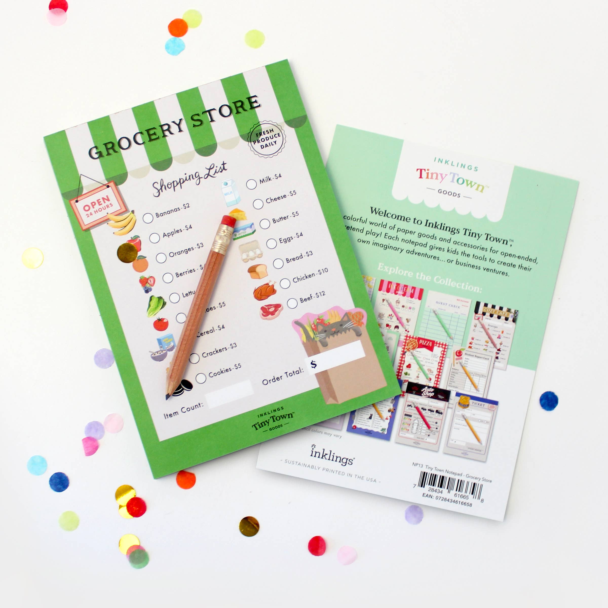 Tiny Town™ Grocery Store Play Notepad