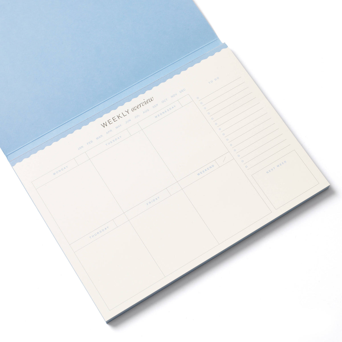 Weekly Desk Planner, Undated -  Floral Checkerboard