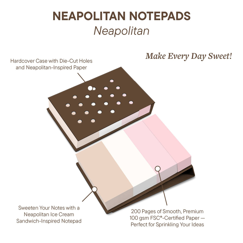 Neapolitan Ice Cream Notepad with Stand