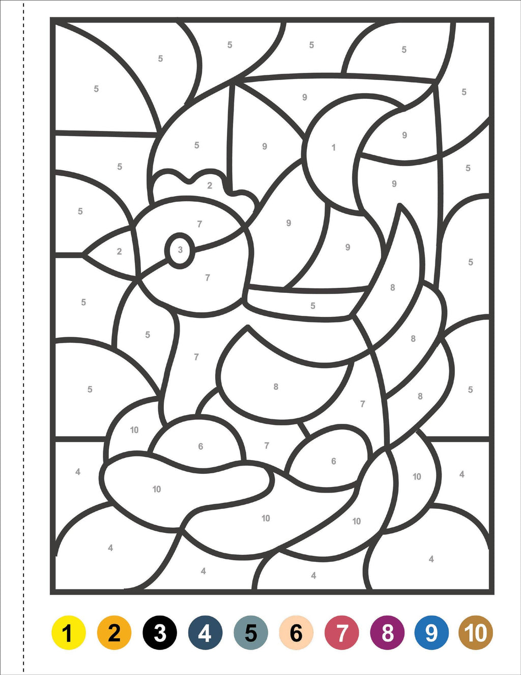 My First Color-by-Number: Animals | Peter Pauper Press