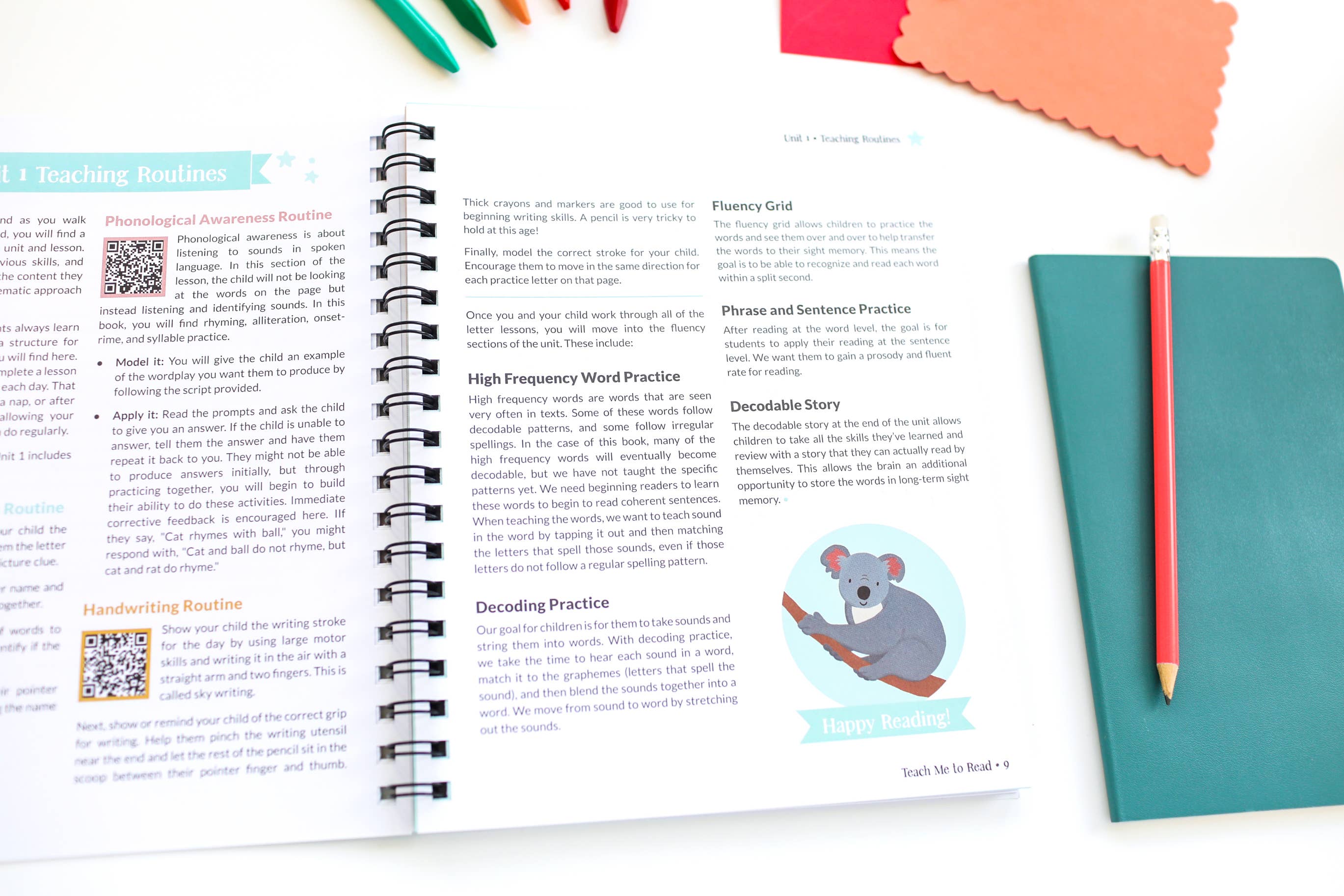 Teach Me to Read: A Parent Guided Student Workbook for Kids