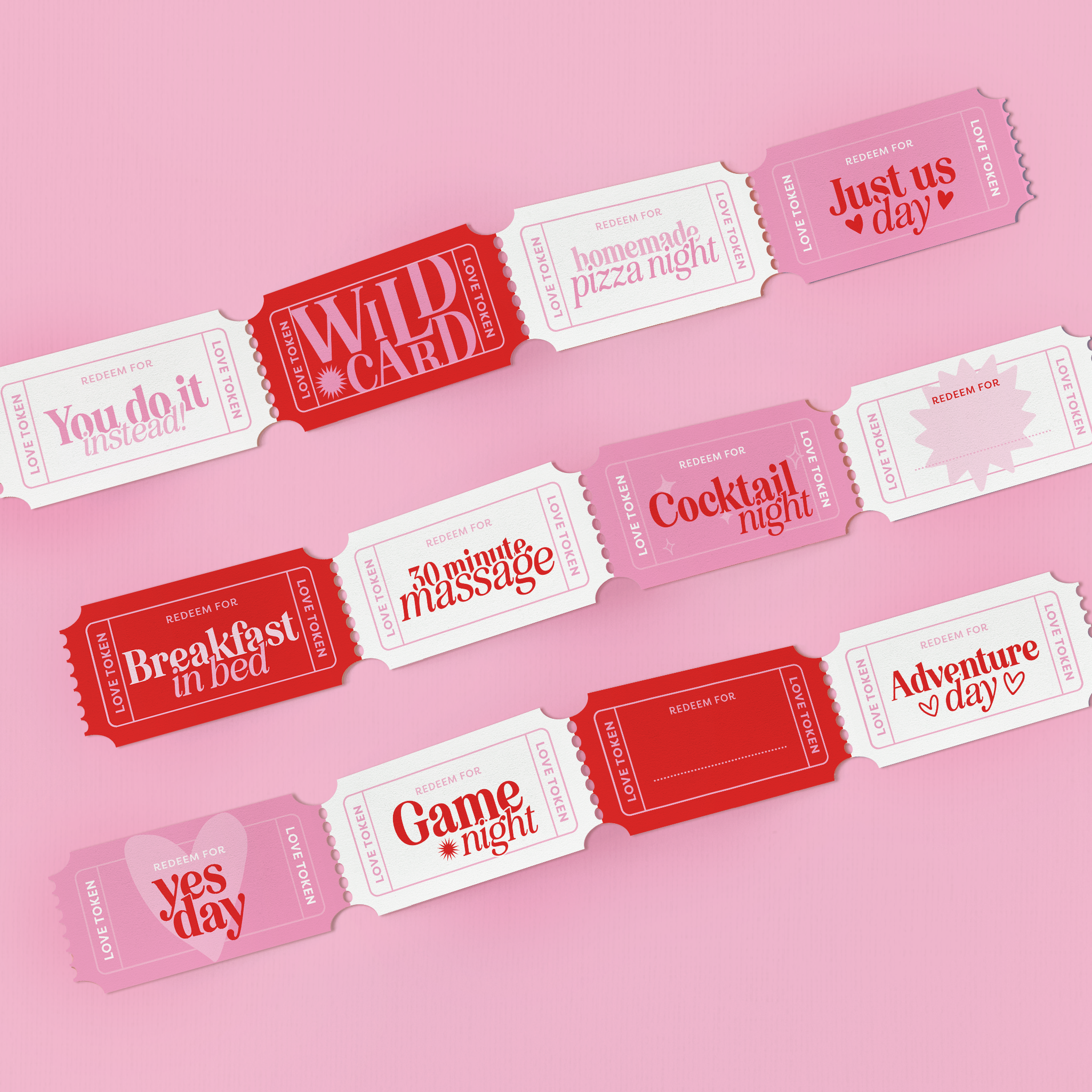 Valentine's Day Gift for Couples – Love Coupon Set (MC122)