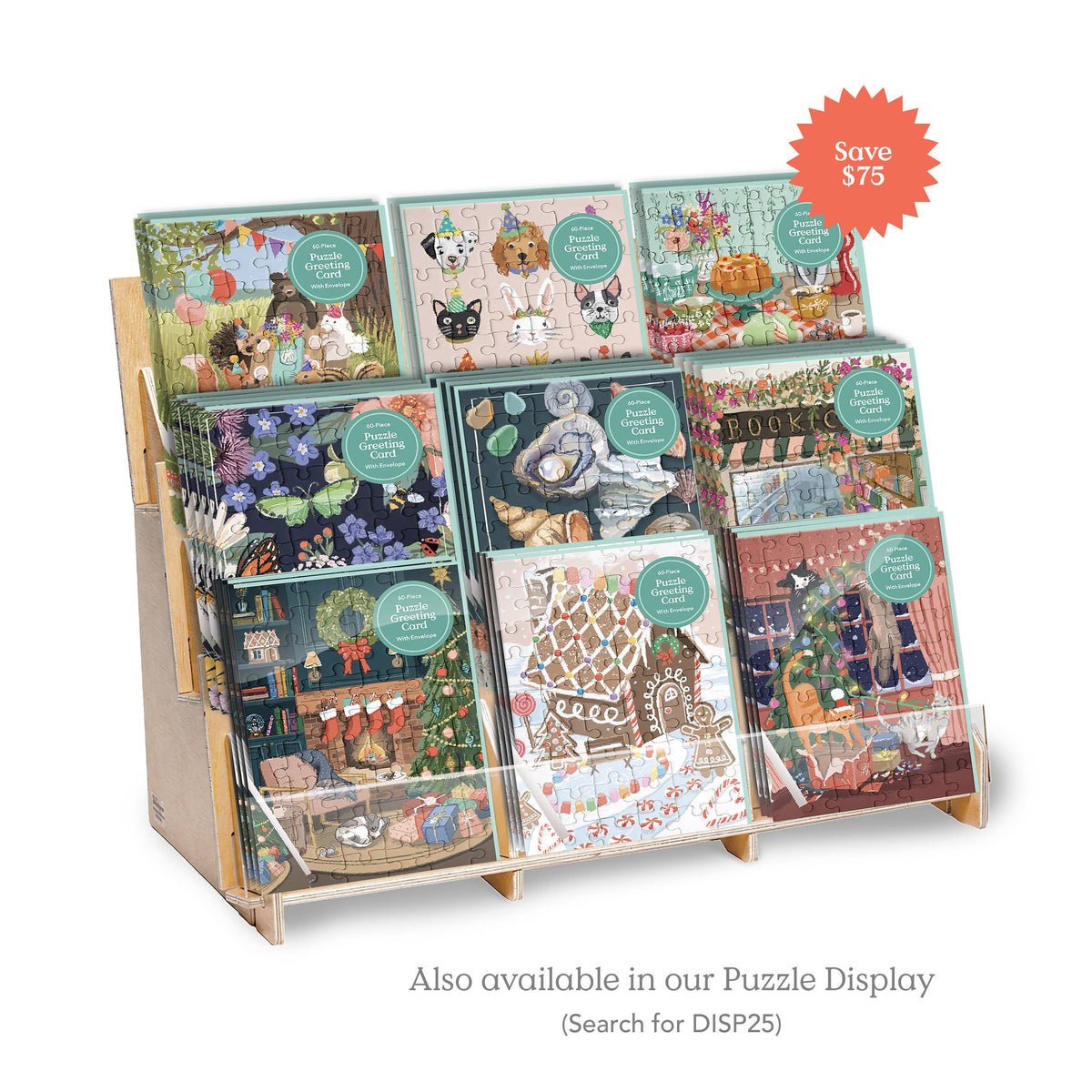 Woodland Party Puzzle Greeting Card