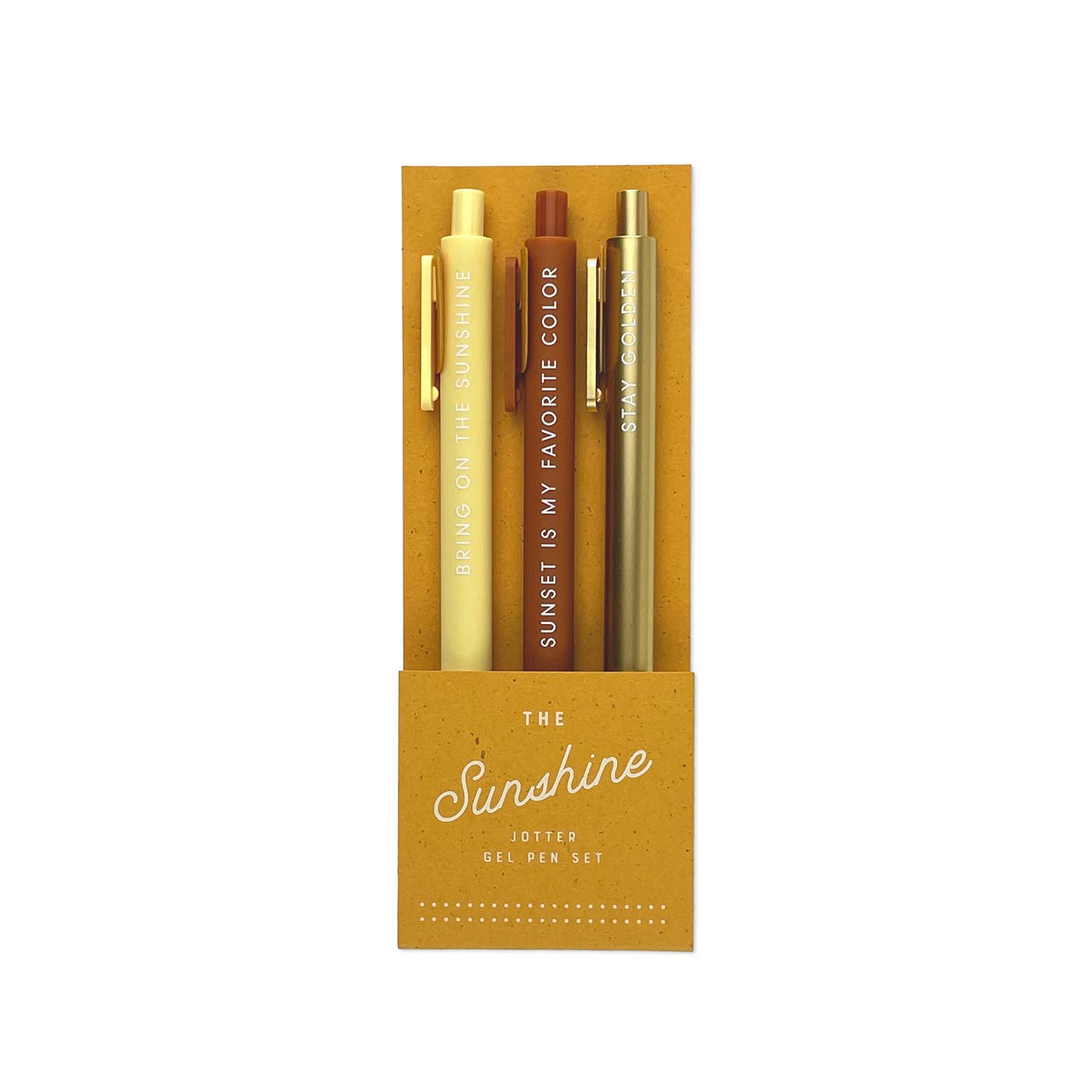 Sunshine Lover Gel Pen Set of 3 - by Ruff House Print Shop