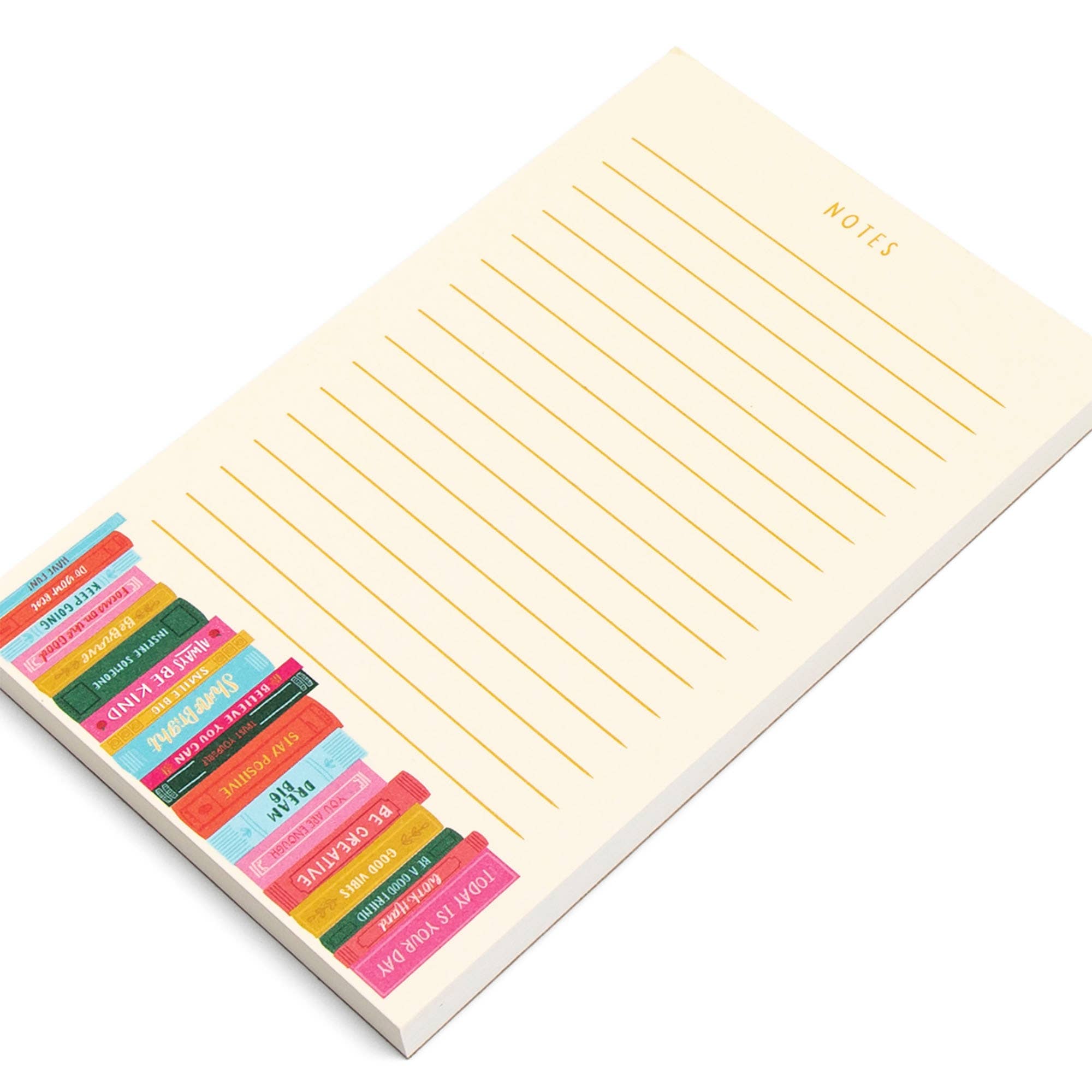 Affirmations Bookshelf 4x6 Notepad